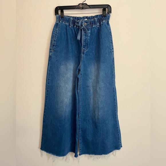Wide Leg Denim Pants - Picture 5 of 14